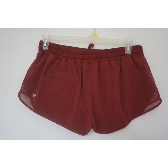 Lululemon Running Shorts Size 10 Red - Picture 4 of 6